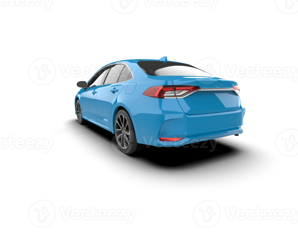Modern car isolated on background. 3d rendering - illustration png