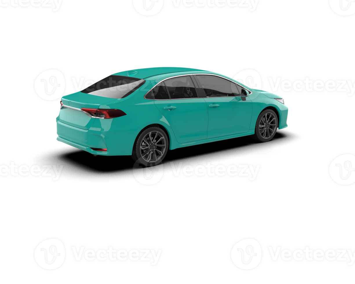 Modern car isolated on background. 3d rendering - illustration png