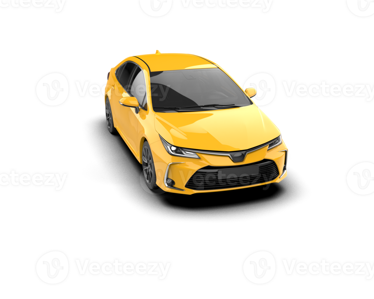 Modern car isolated on background. 3d rendering - illustration png