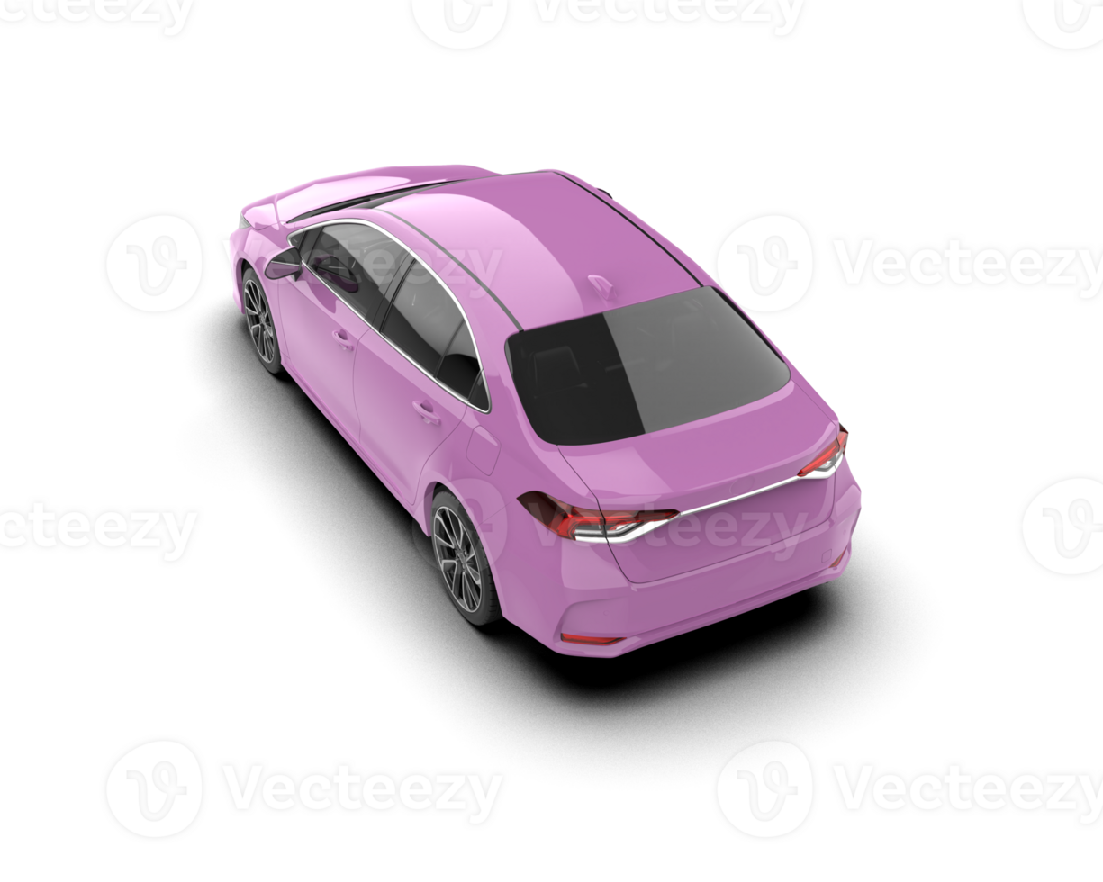 Modern car isolated on background. 3d rendering - illustration png