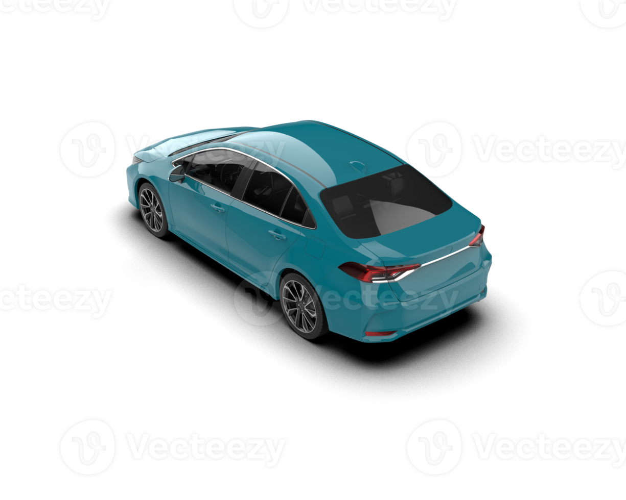 Modern car isolated on background. 3d rendering - illustration png