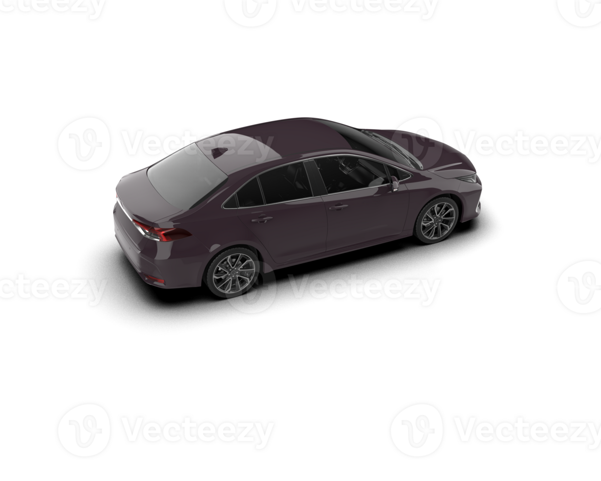 Modern car isolated on background. 3d rendering - illustration png