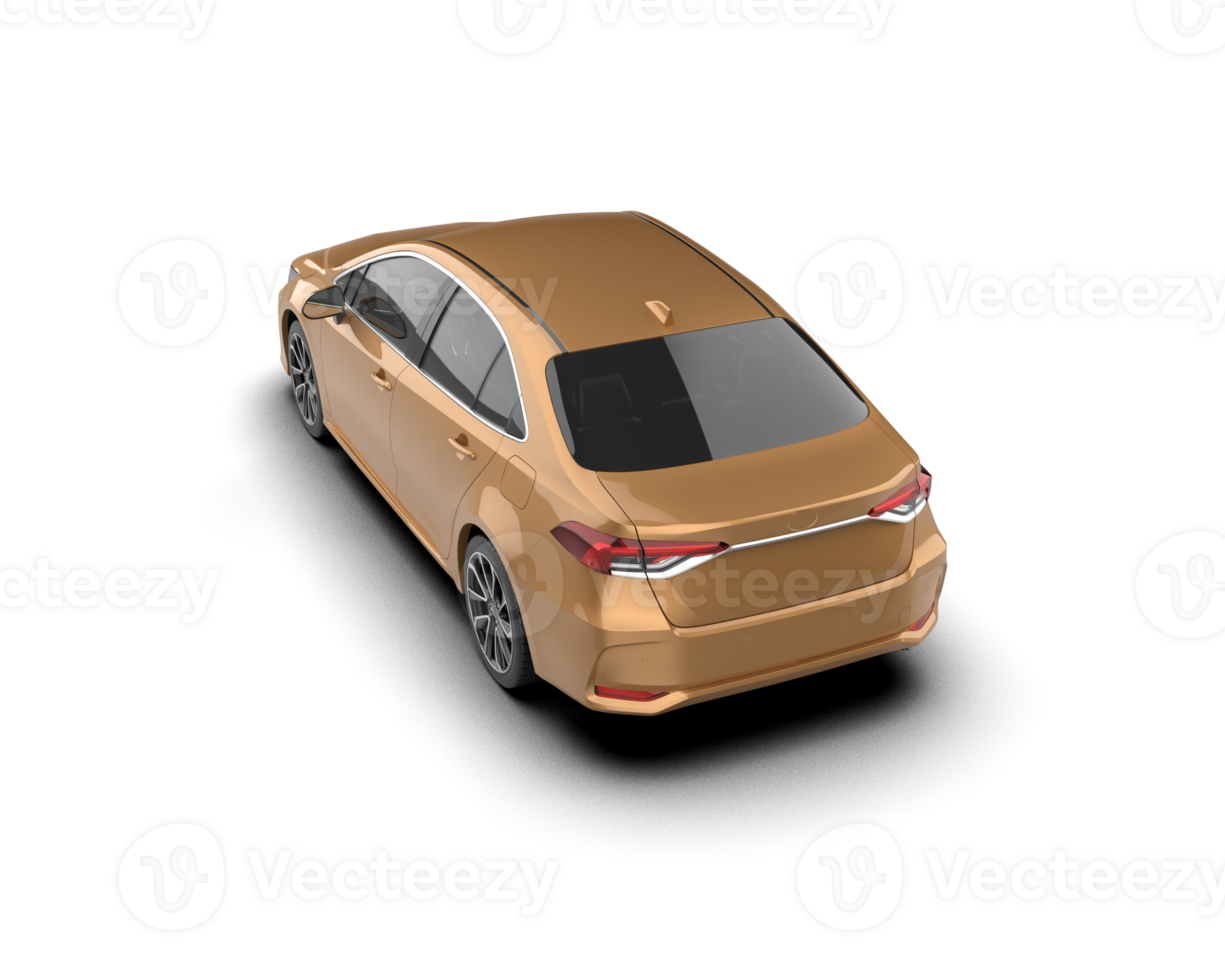 Modern car isolated on background. 3d rendering - illustration png
