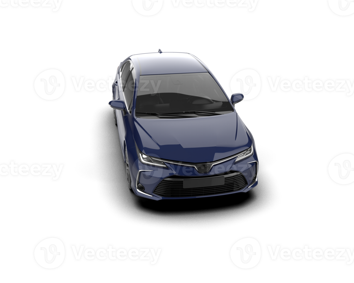 Modern car isolated on background. 3d rendering - illustration png