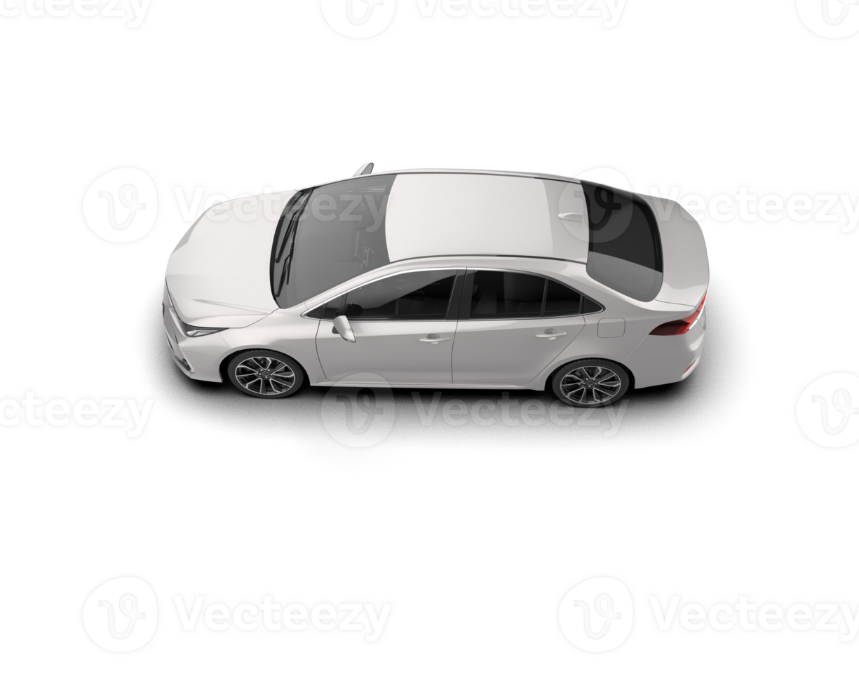 Modern car isolated on background. 3d rendering - illustration png
