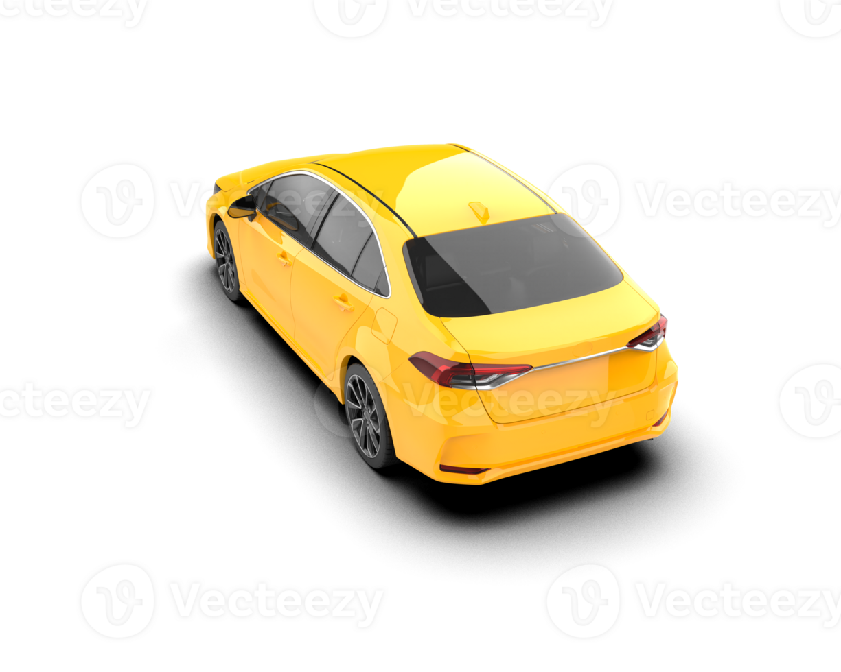 Modern car isolated on background. 3d rendering - illustration png
