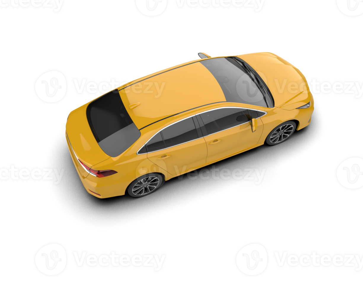 Modern car isolated on background. 3d rendering - illustration png