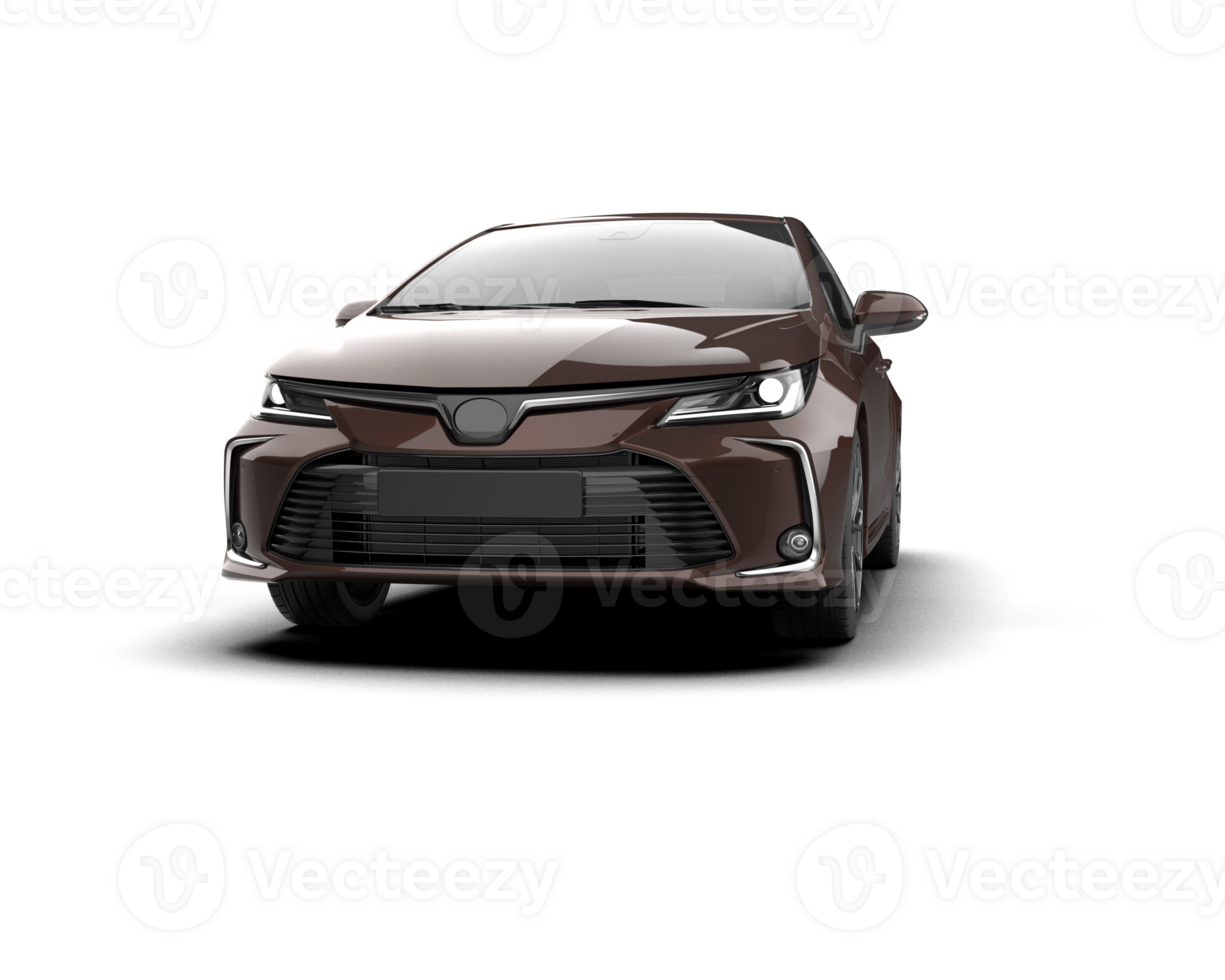 Modern car isolated on background. 3d rendering - illustration png