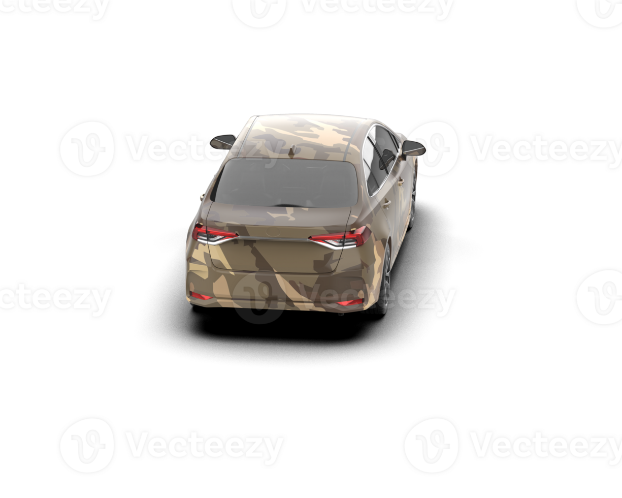 Modern car isolated on background. 3d rendering - illustration png