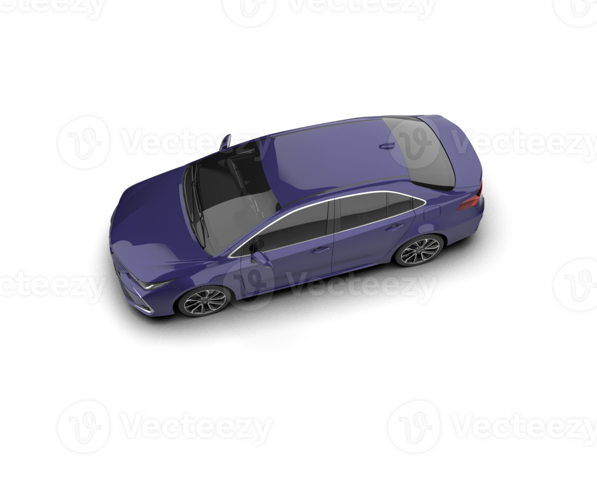 Modern car isolated on background. 3d rendering - illustration png