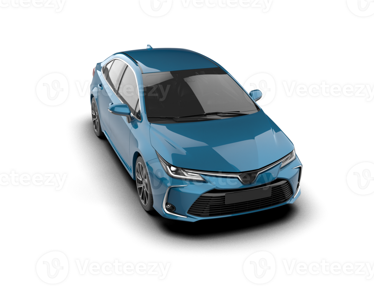 Modern car isolated on background. 3d rendering - illustration png
