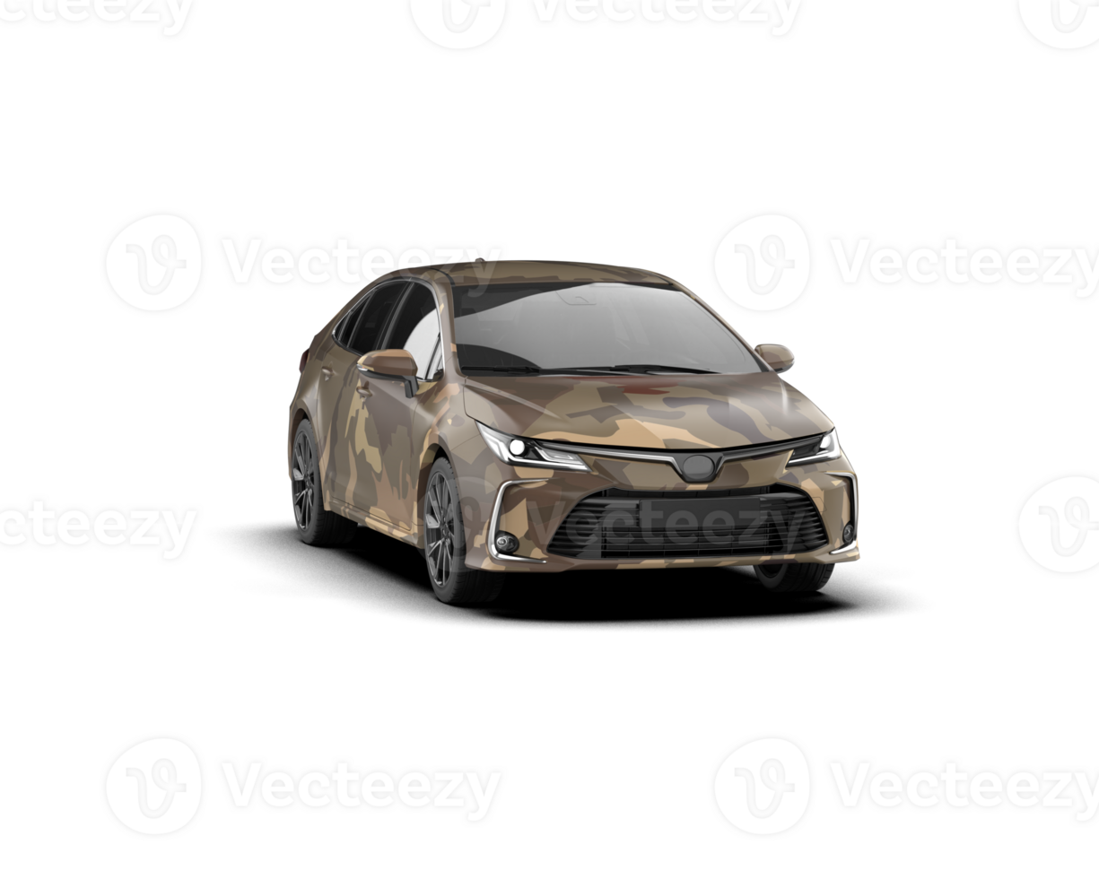 Modern car isolated on background. 3d rendering - illustration png