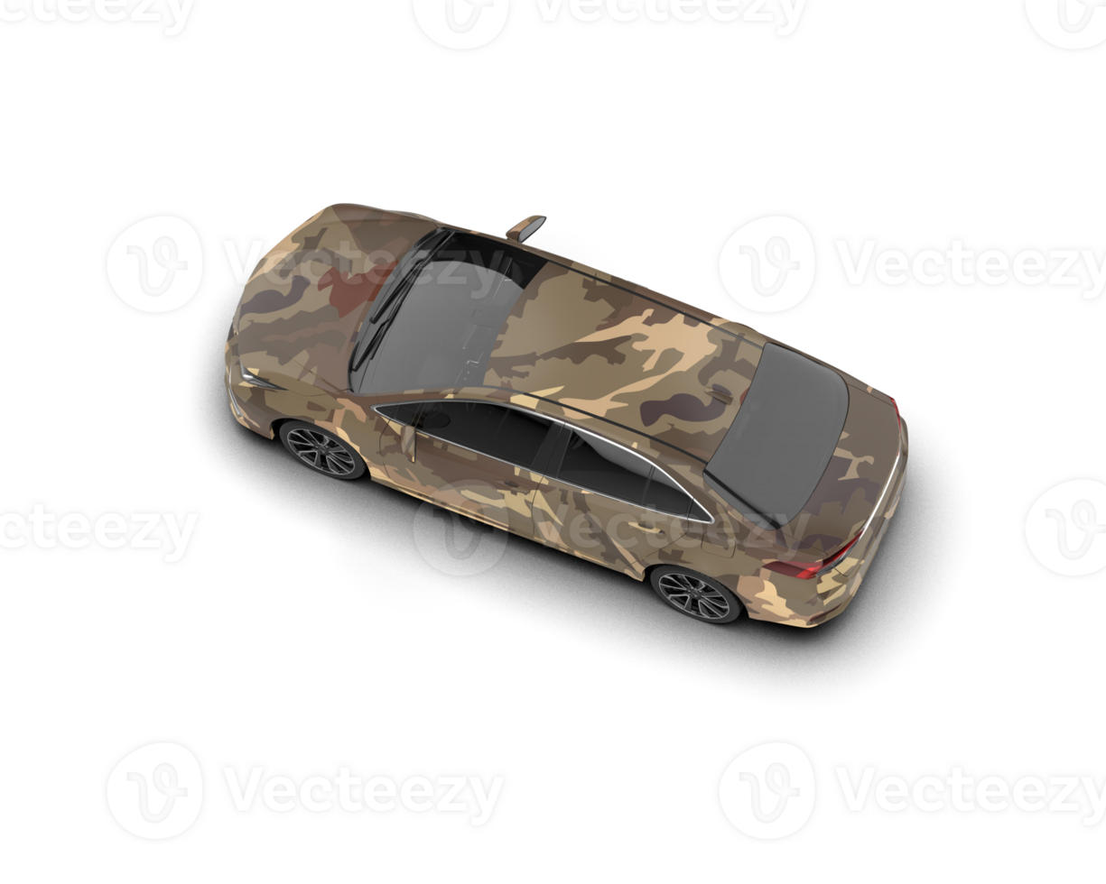 Modern car isolated on background. 3d rendering - illustration png