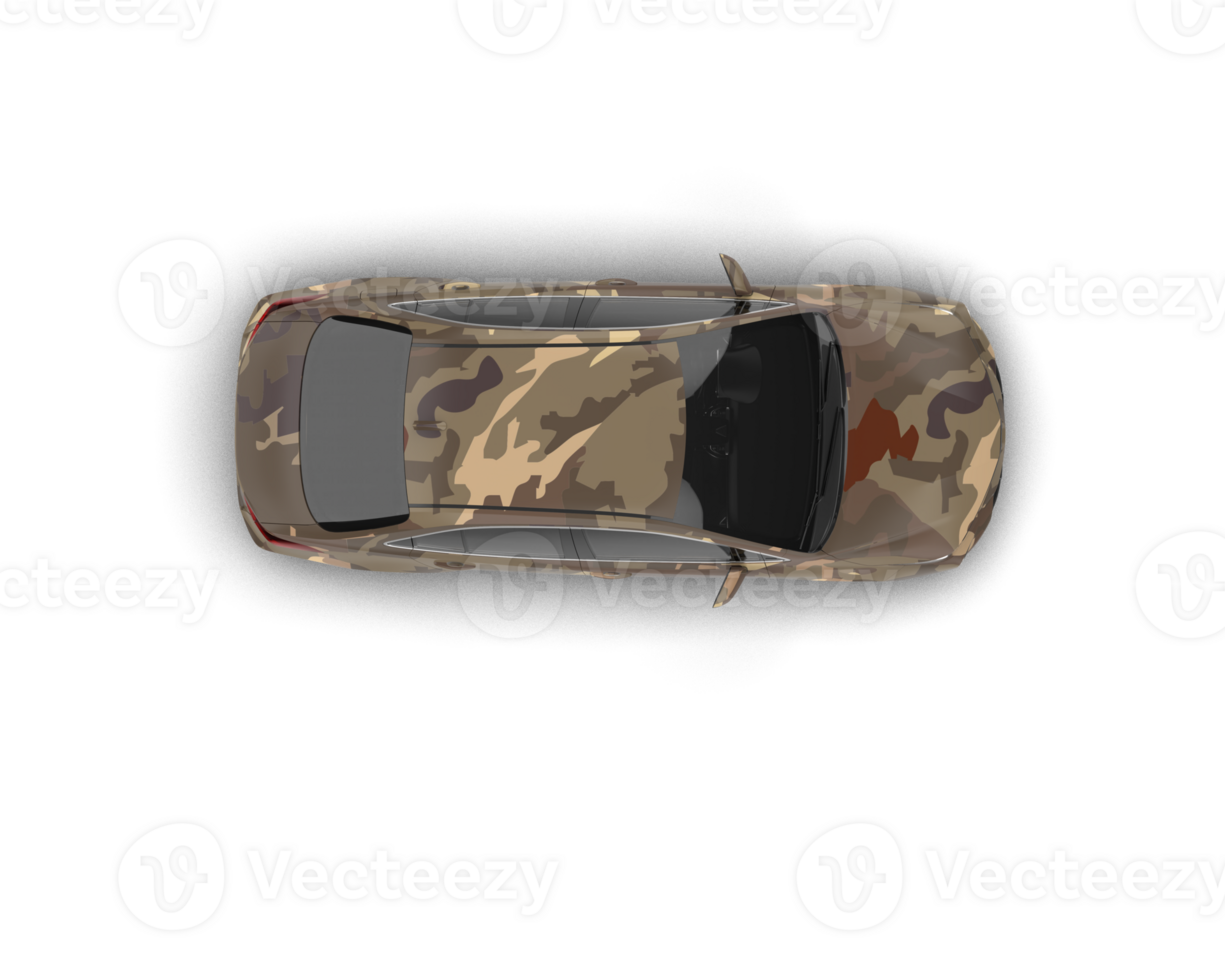 Modern car isolated on background. 3d rendering - illustration png