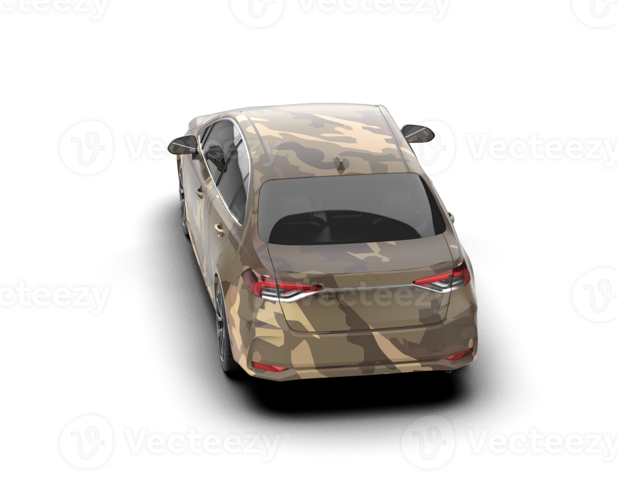 Modern car isolated on background. 3d rendering - illustration png