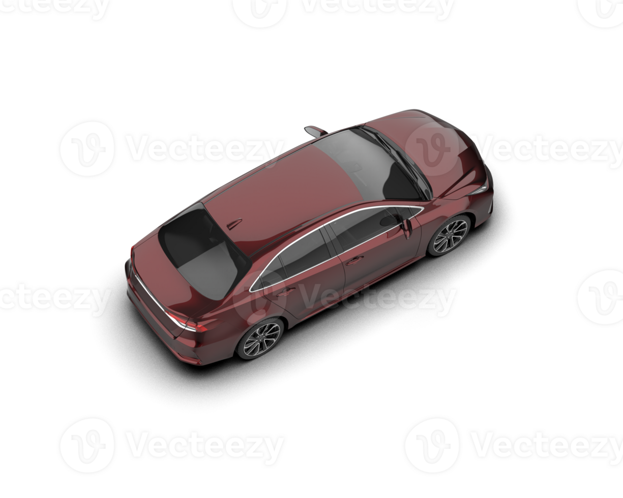 Modern car isolated on background. 3d rendering - illustration png