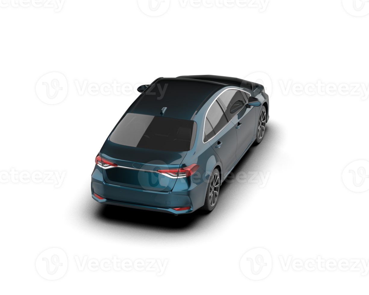 Modern car isolated on background. 3d rendering - illustration png