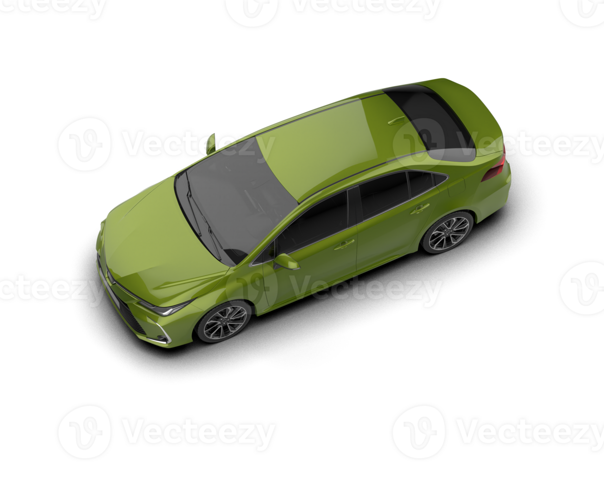 Modern car isolated on background. 3d rendering - illustration png