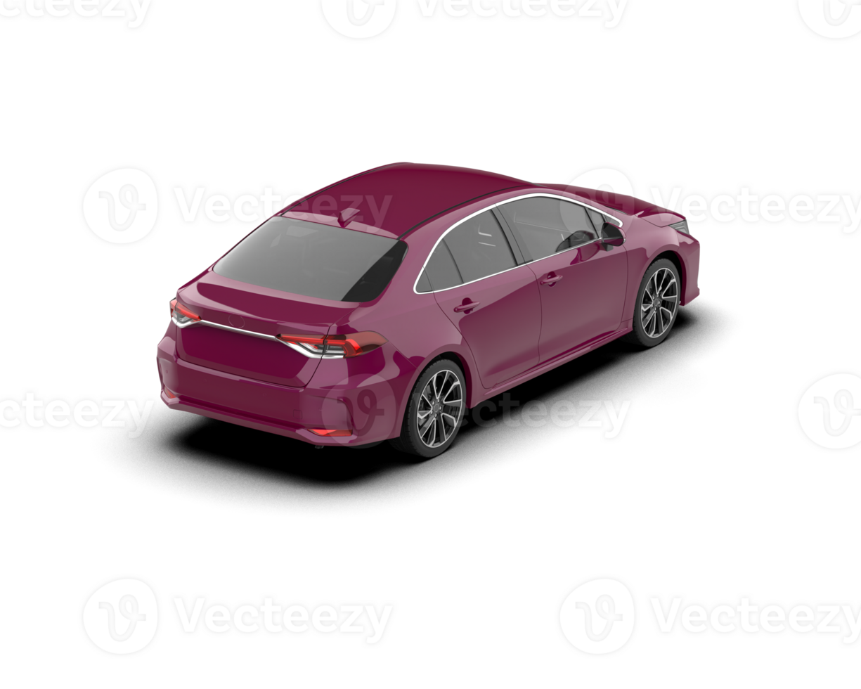 Modern car isolated on background. 3d rendering - illustration png