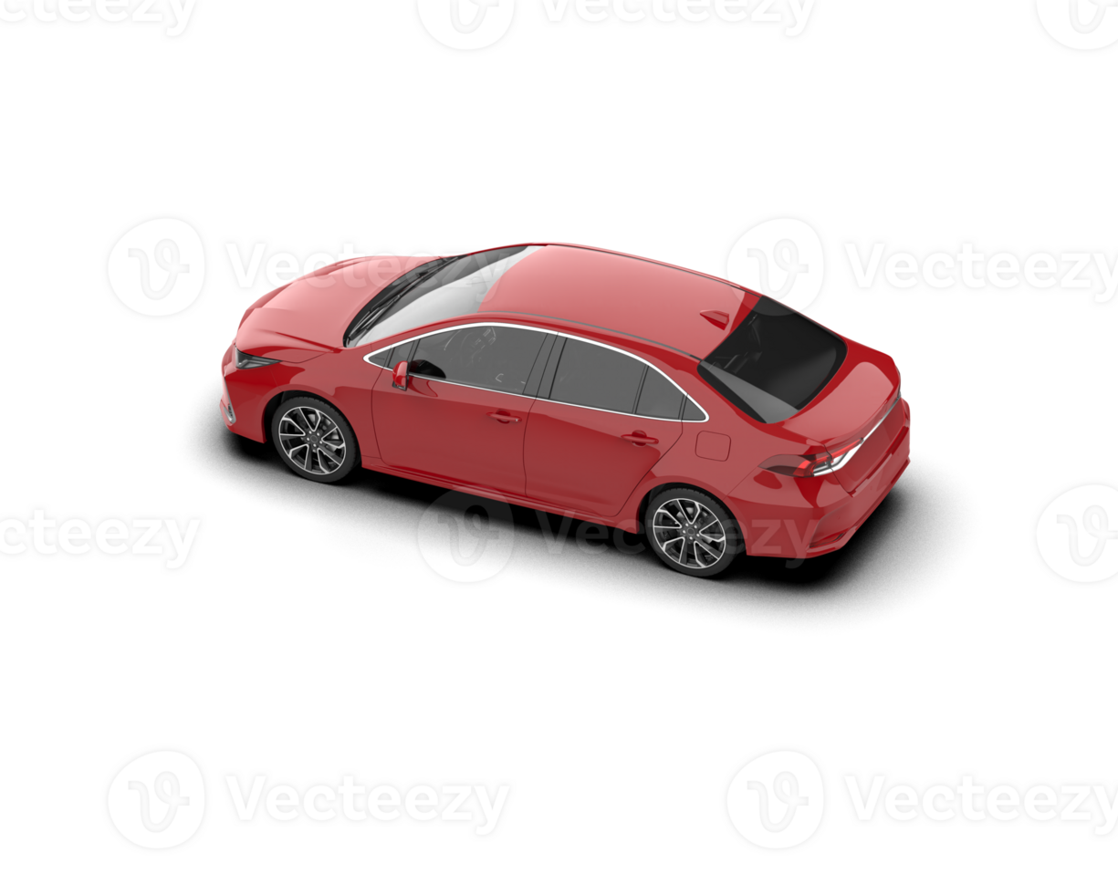 Modern car isolated on background. 3d rendering - illustration png