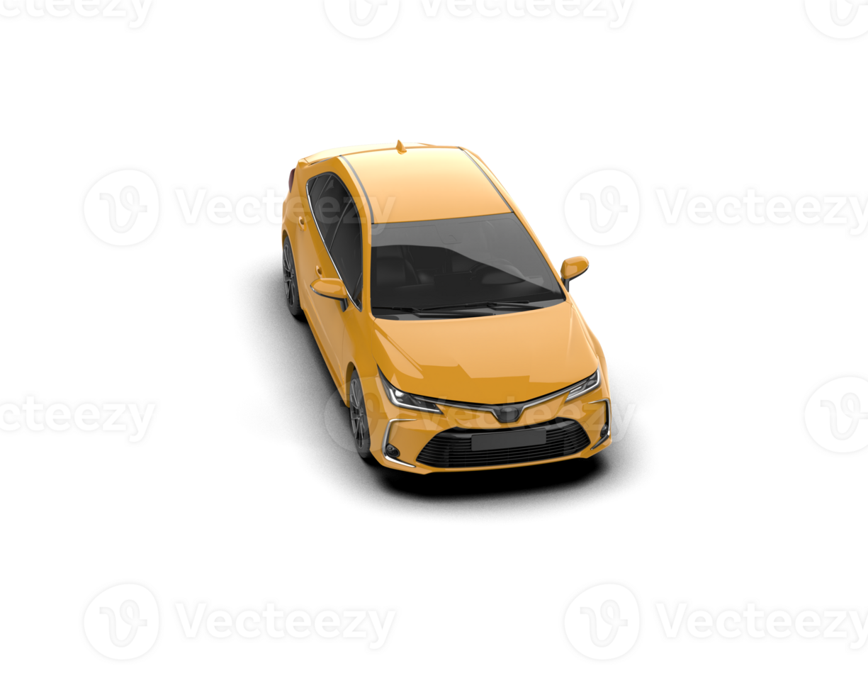 Modern car isolated on background. 3d rendering - illustration png