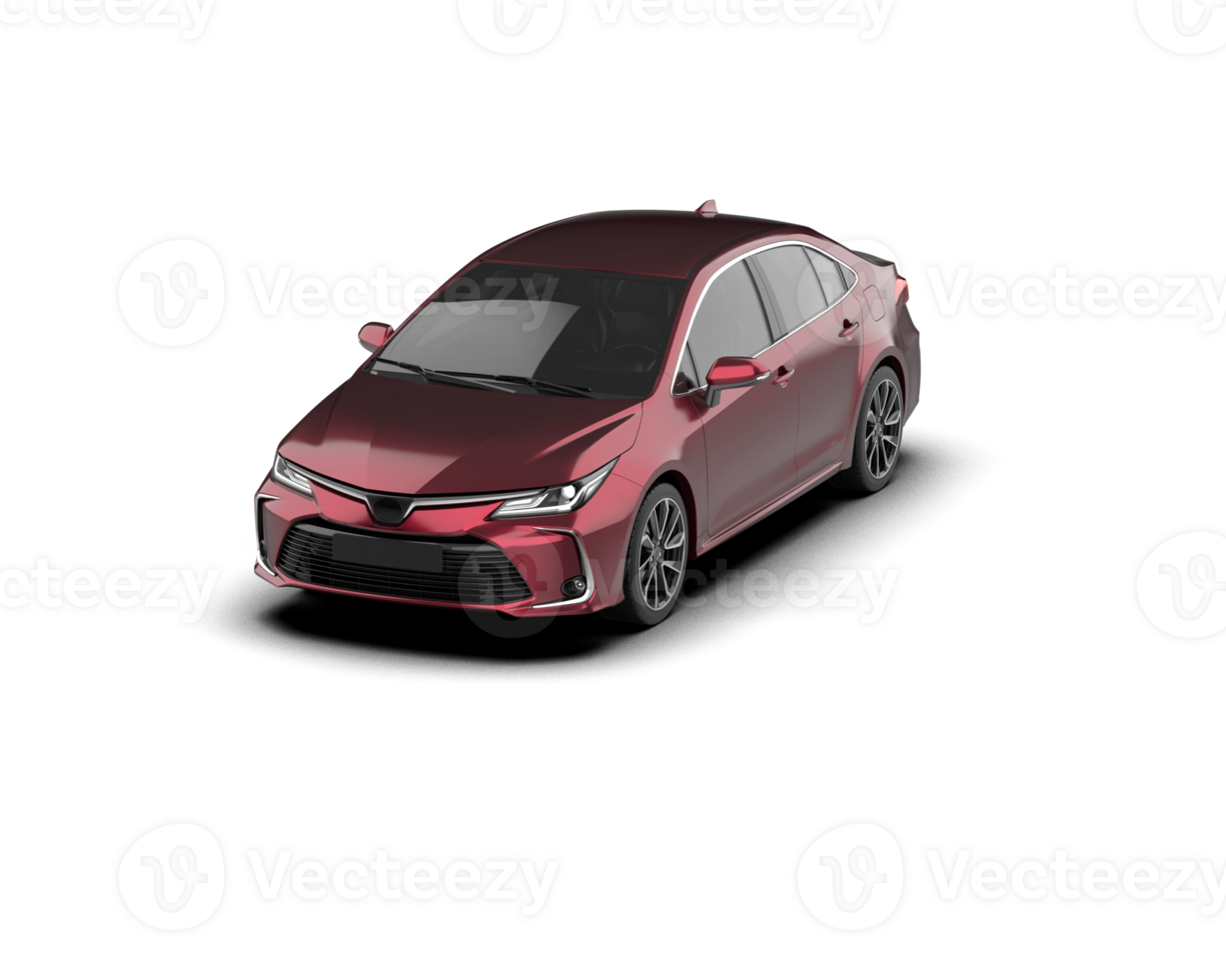 Modern car isolated on background. 3d rendering - illustration png