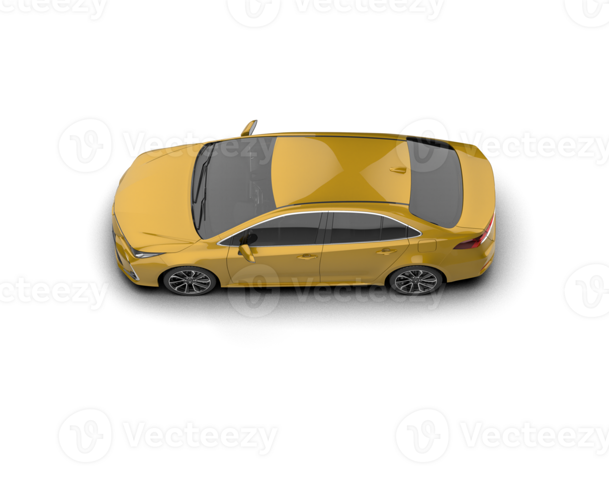 Modern car isolated on background. 3d rendering - illustration png