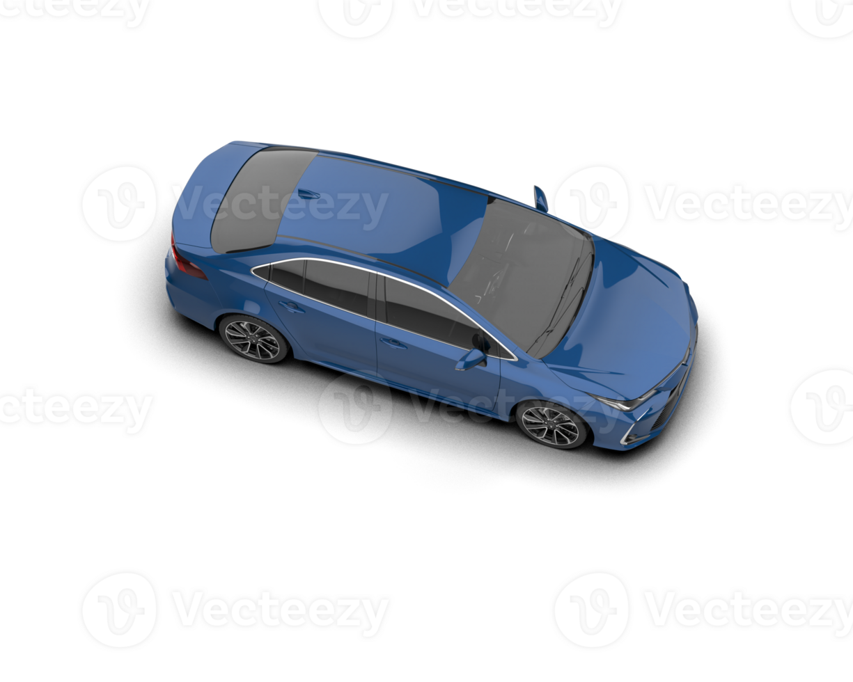 Modern car isolated on background. 3d rendering - illustration png