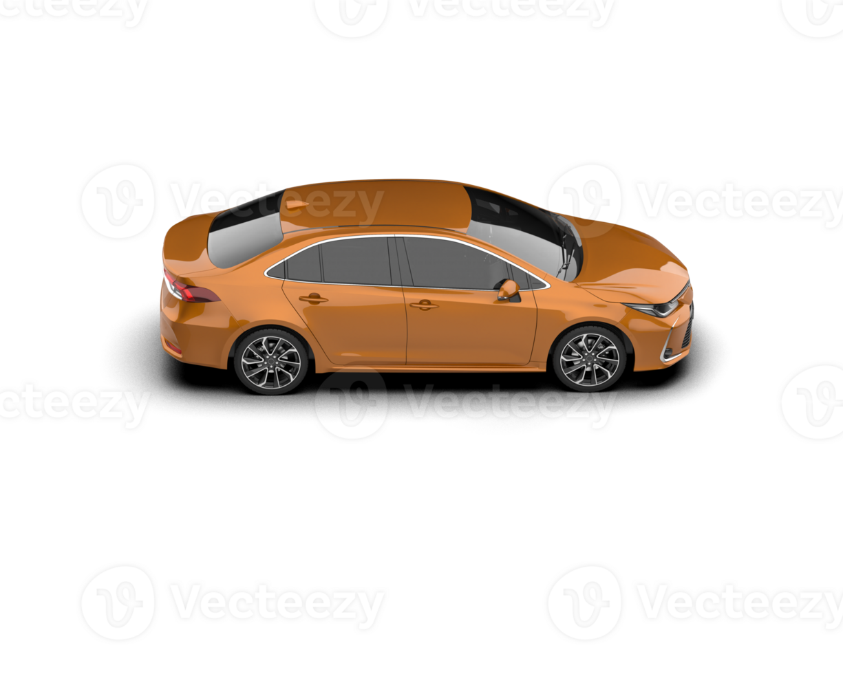 Modern car isolated on background. 3d rendering - illustration png