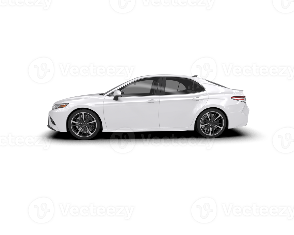 Modern car isolated on background. 3d rendering - illustration png