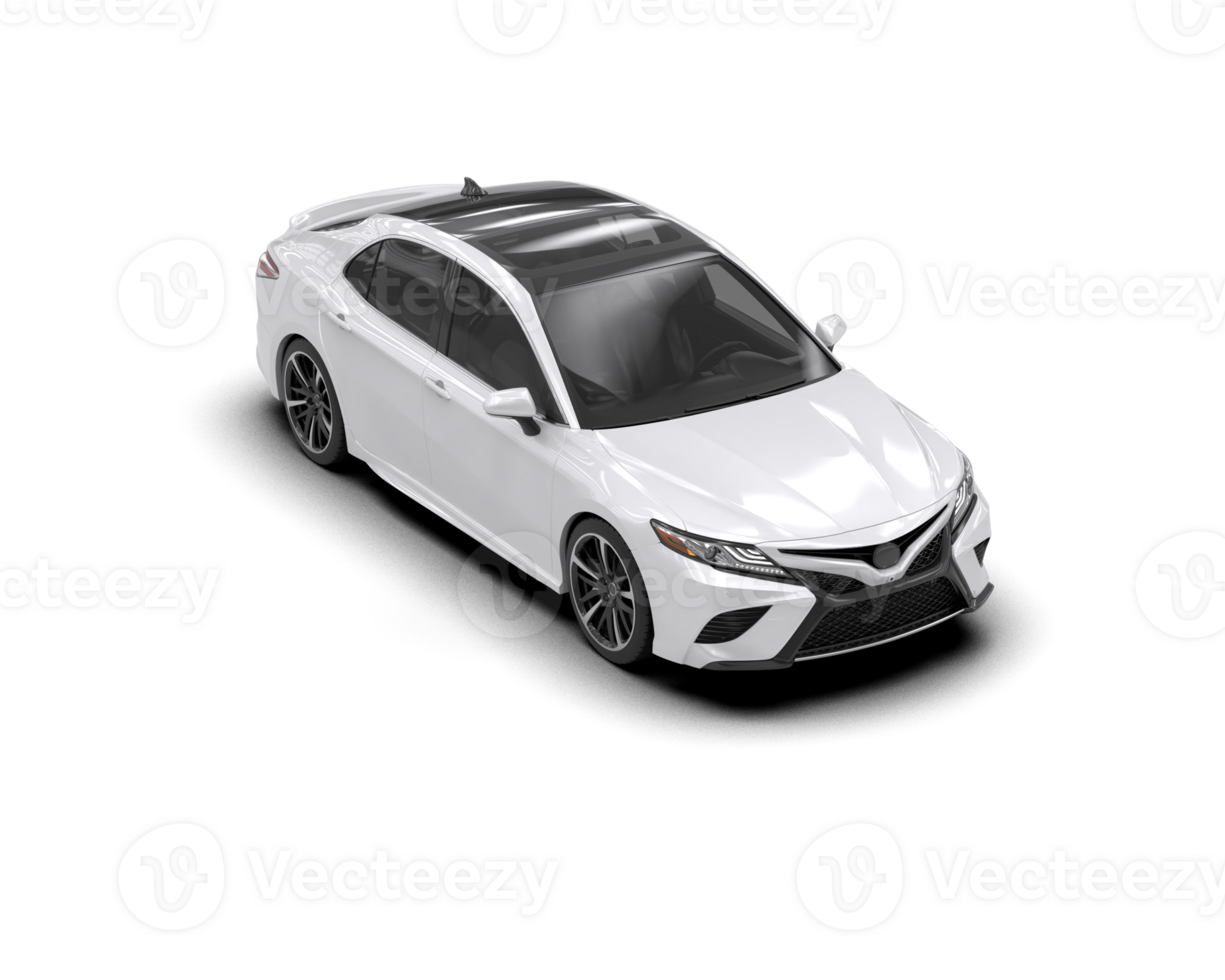Modern car isolated on background. 3d rendering - illustration png
