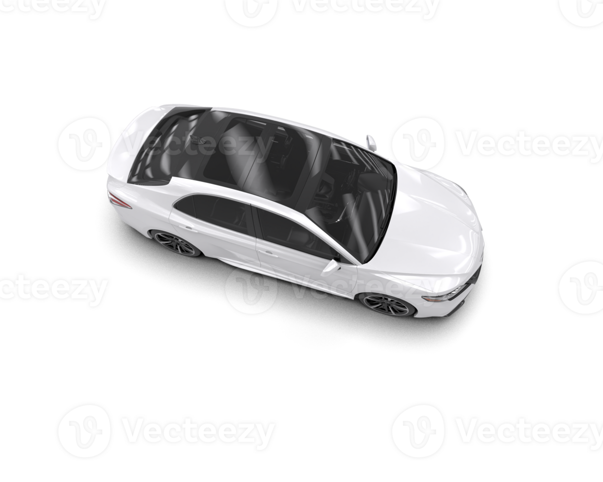 Modern car isolated on background. 3d rendering - illustration png