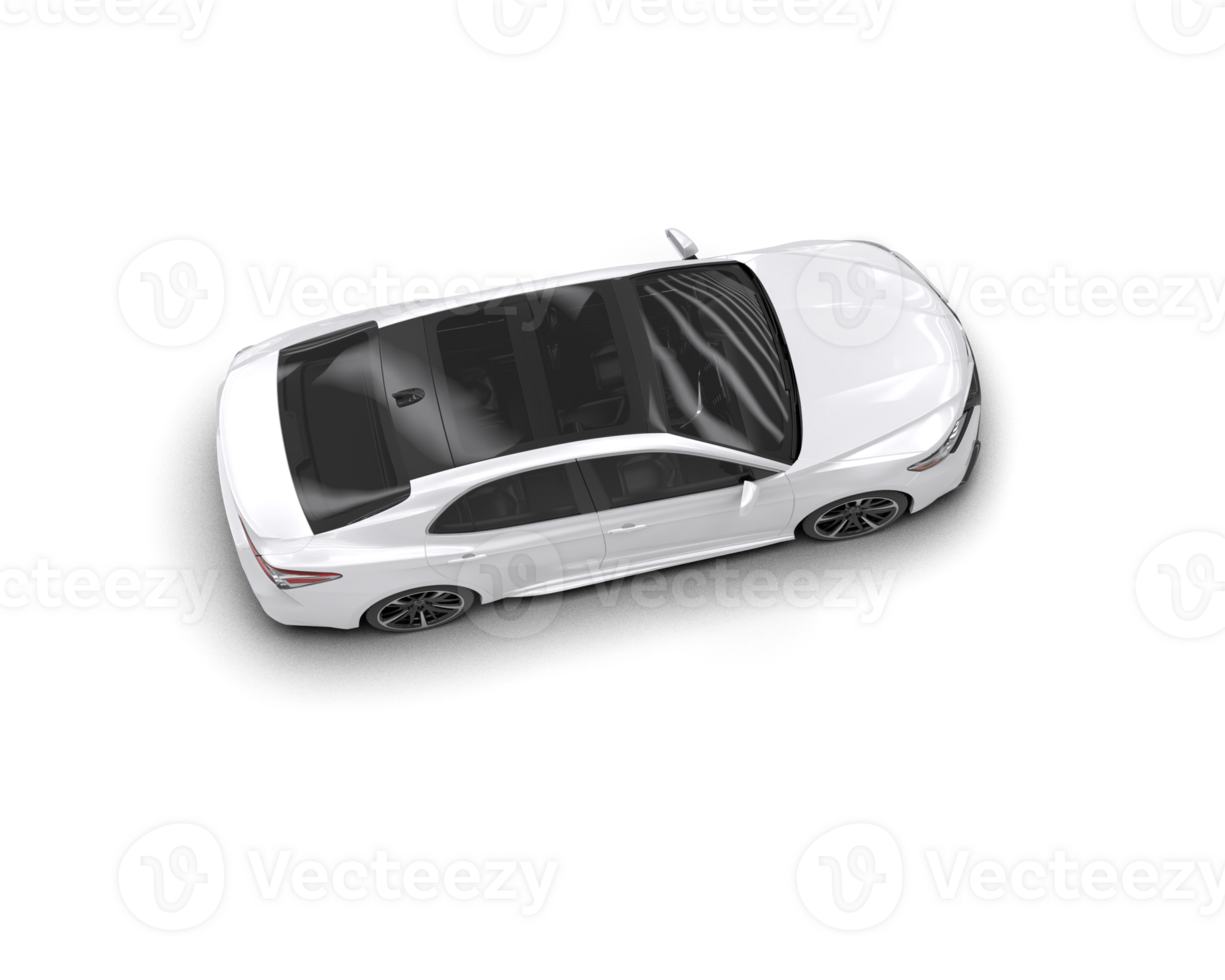 Modern car isolated on background. 3d rendering - illustration png