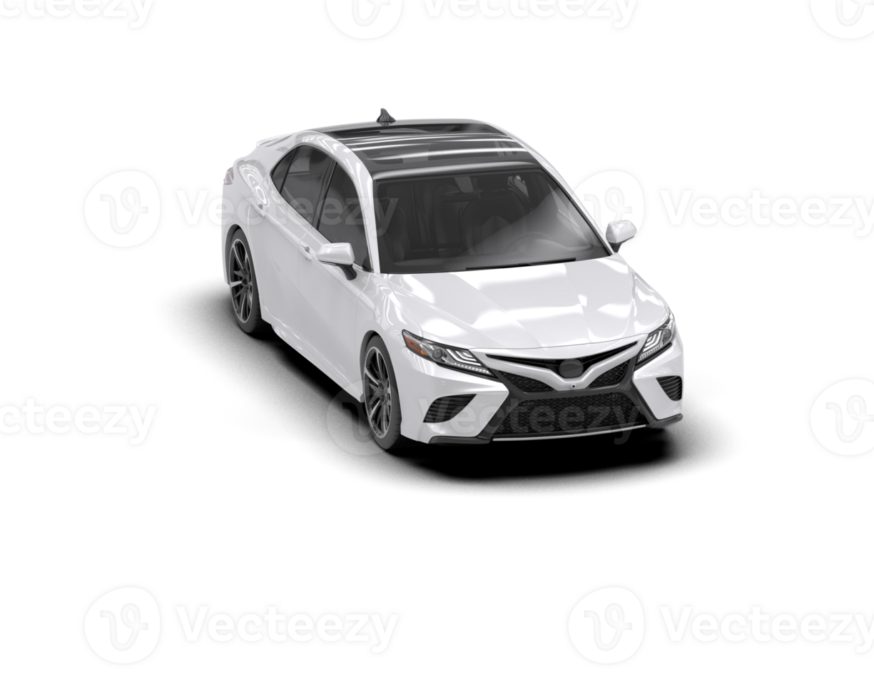 Modern car isolated on background. 3d rendering - illustration png