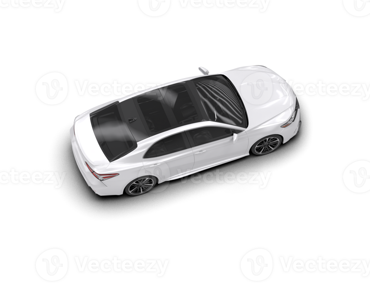 Modern car isolated on background. 3d rendering - illustration png