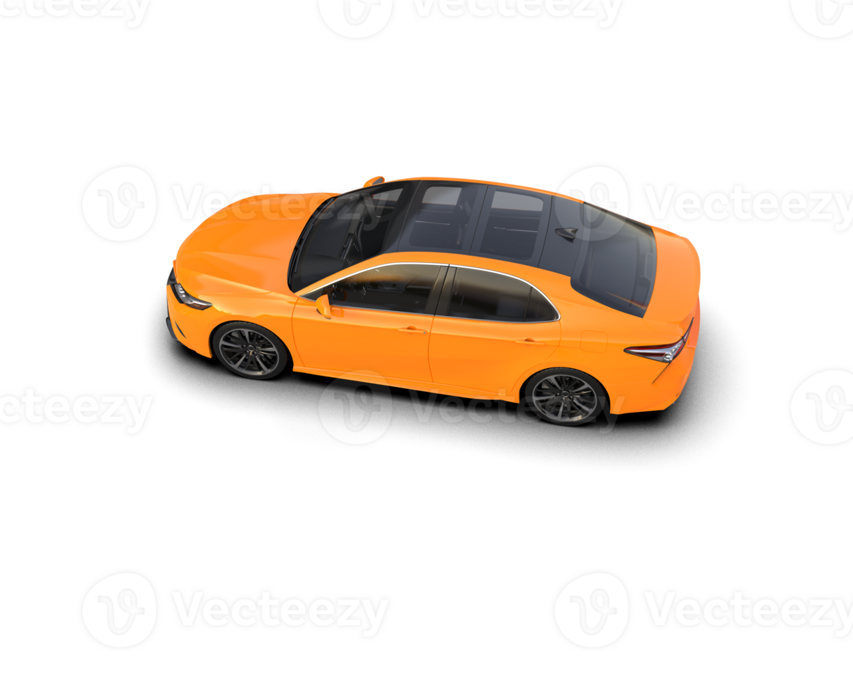 Modern car isolated on background. 3d rendering - illustration png