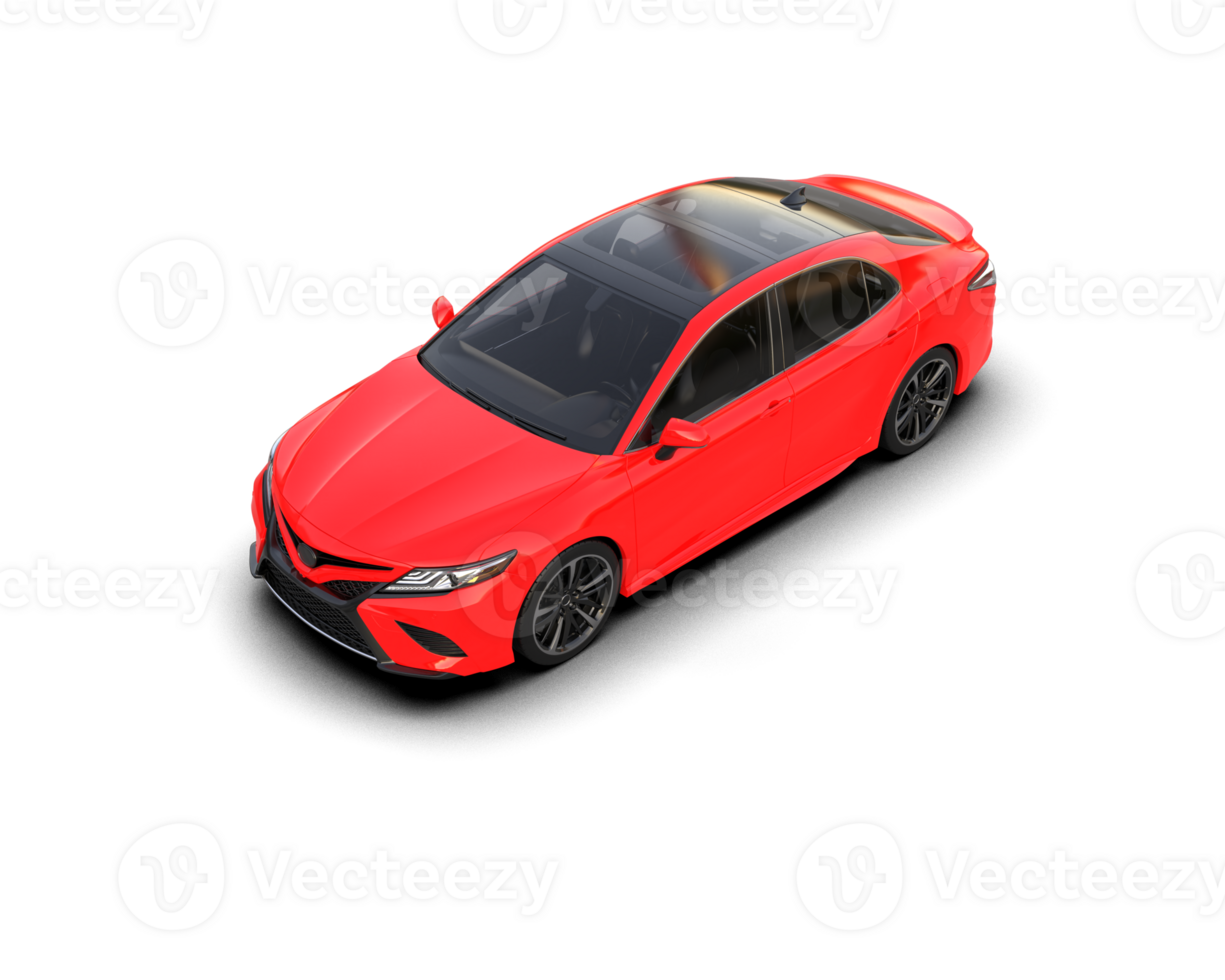 Modern car isolated on background. 3d rendering - illustration png