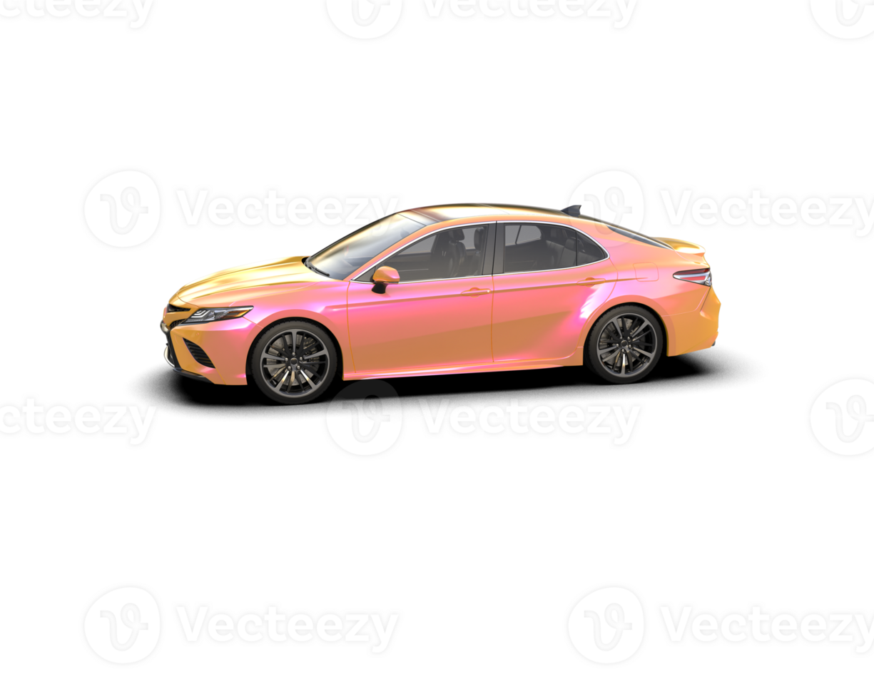 Modern car isolated on background. 3d rendering - illustration png