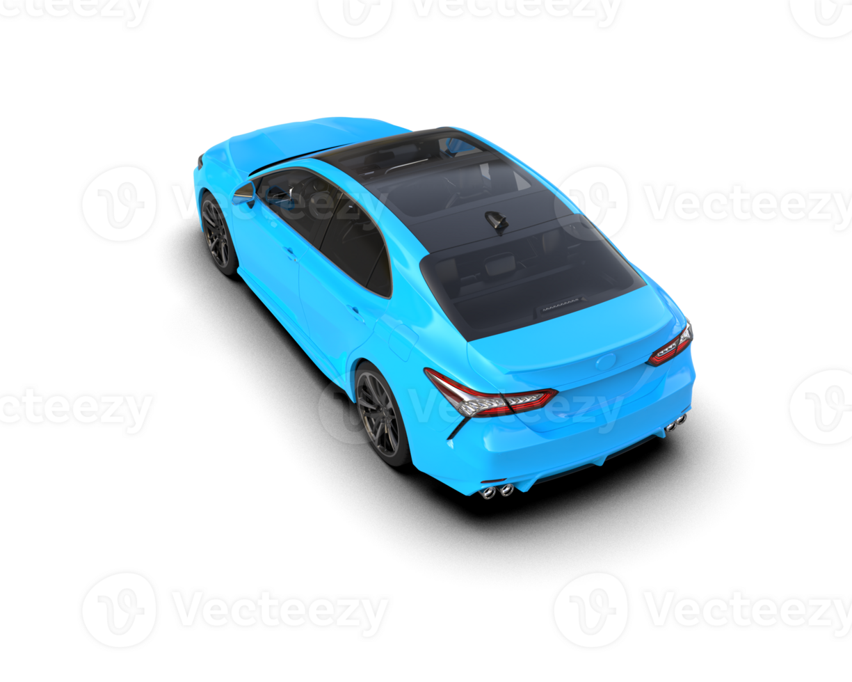 Modern car isolated on background. 3d rendering - illustration png