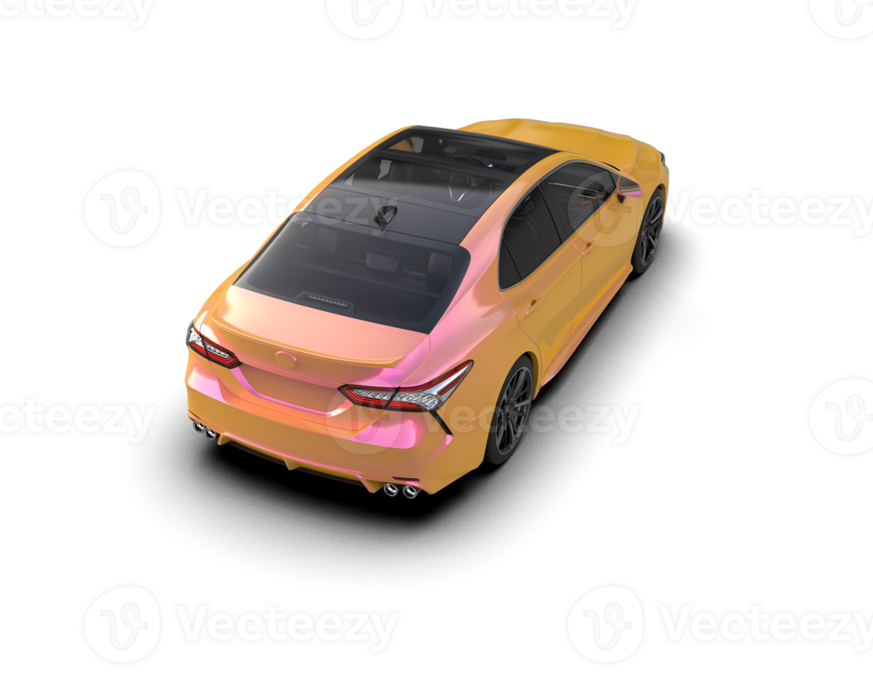 Modern car isolated on background. 3d rendering - illustration png
