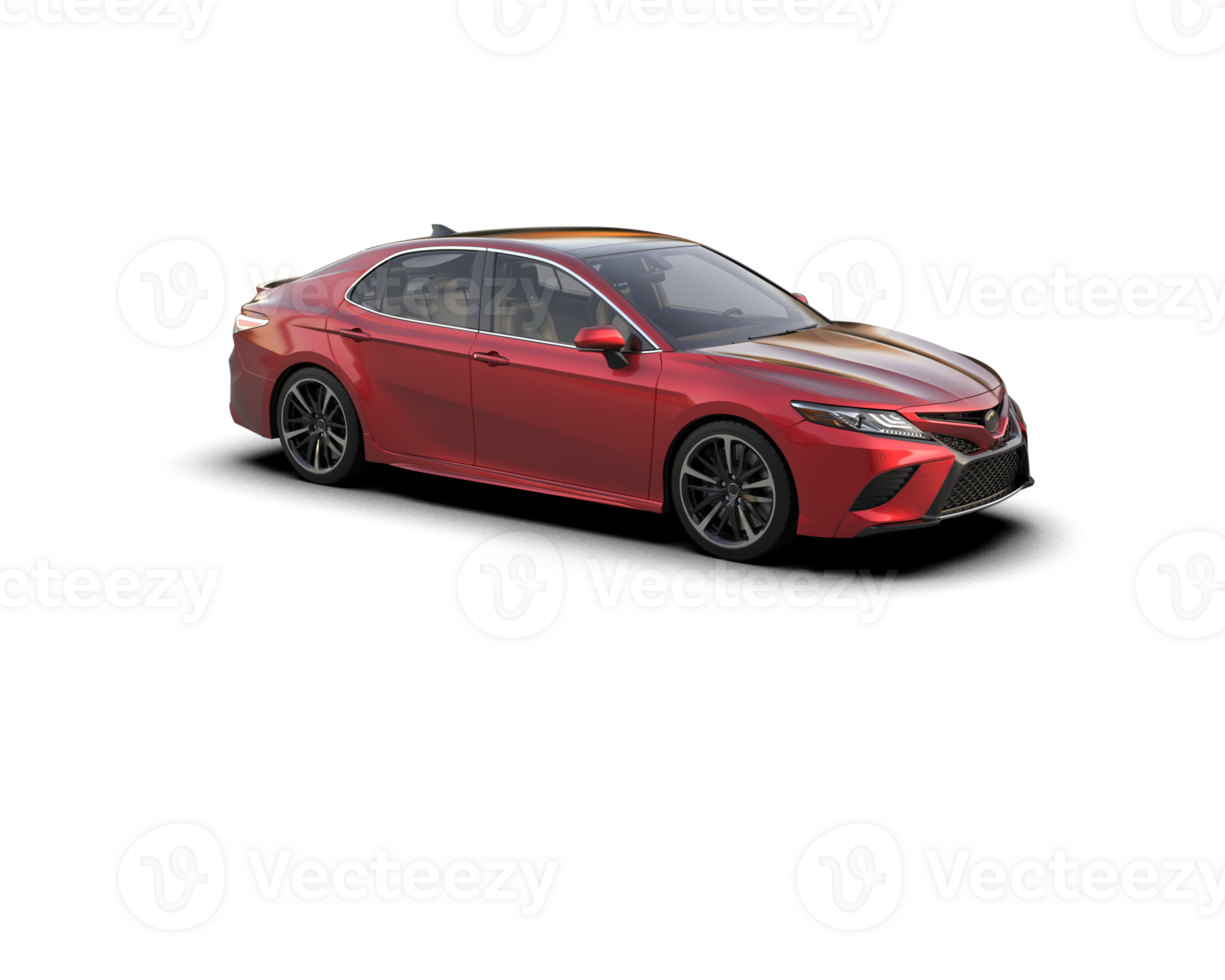 Modern car isolated on background. 3d rendering - illustration png