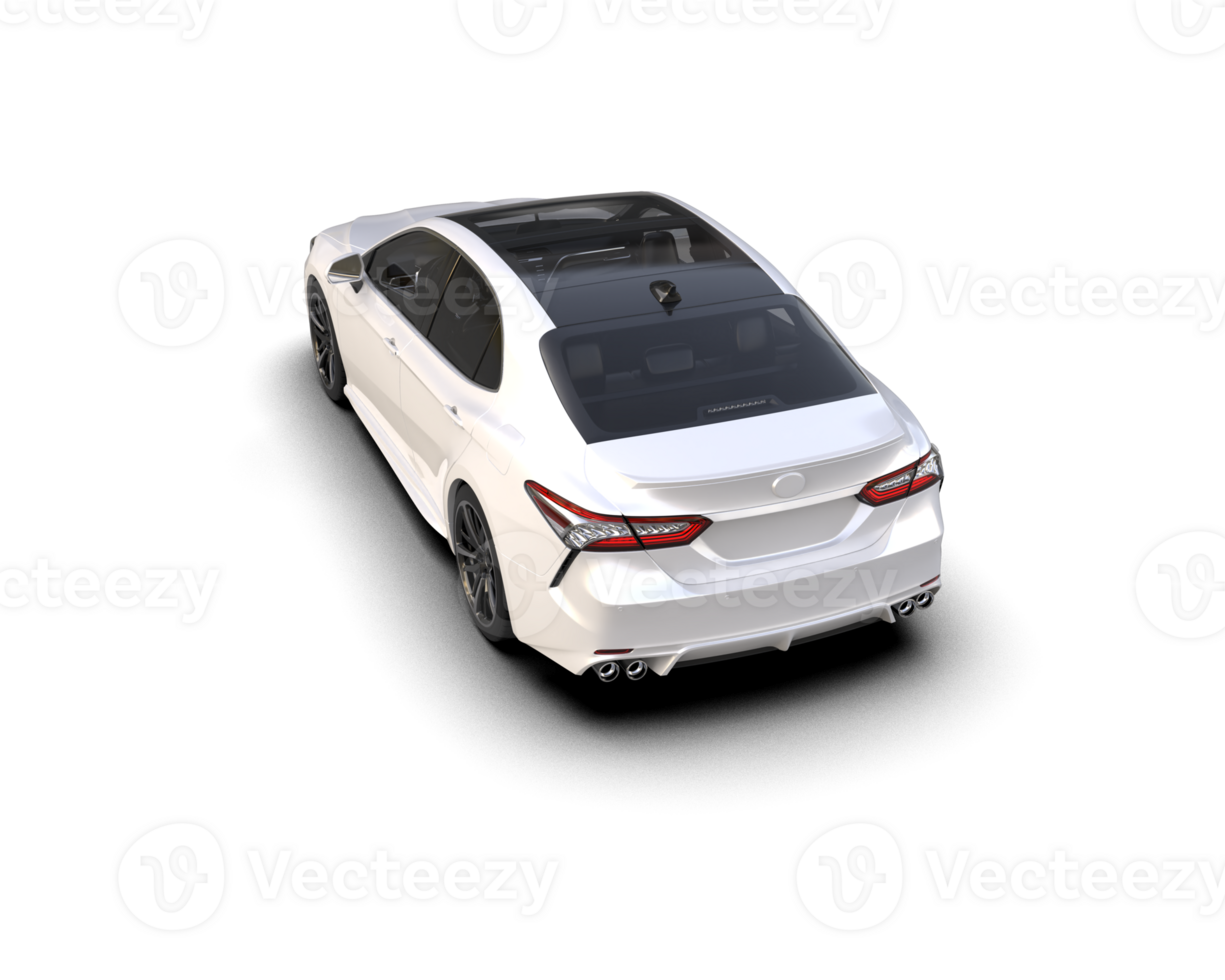 Modern car isolated on background. 3d rendering - illustration png