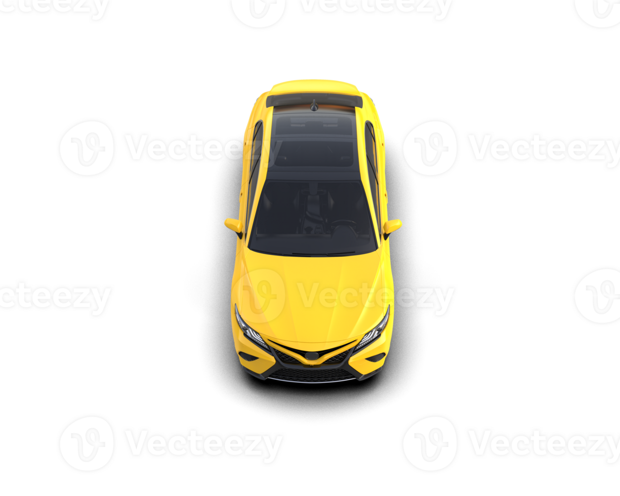 Modern car isolated on background. 3d rendering - illustration png