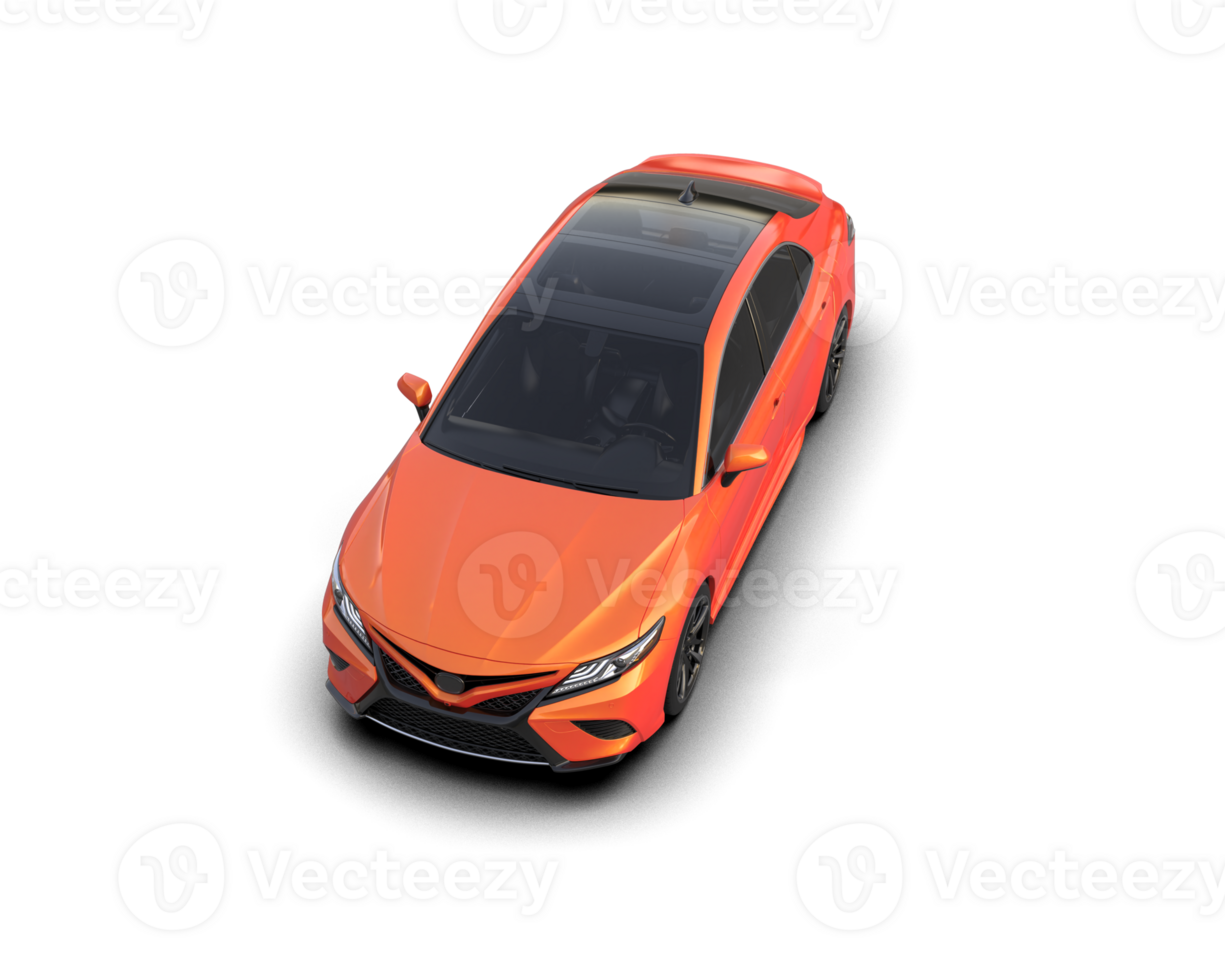 Modern car isolated on background. 3d rendering - illustration png