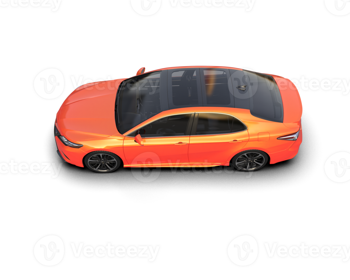 Modern car isolated on background. 3d rendering - illustration png