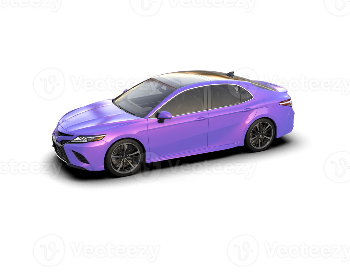 Modern car isolated on background. 3d rendering - illustration png