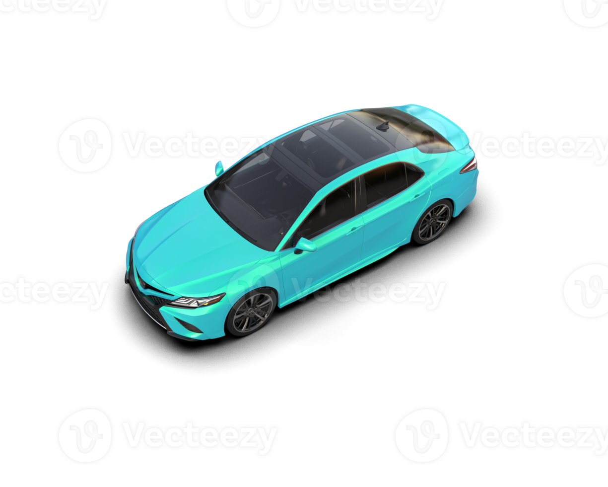 Modern car isolated on background. 3d rendering - illustration png