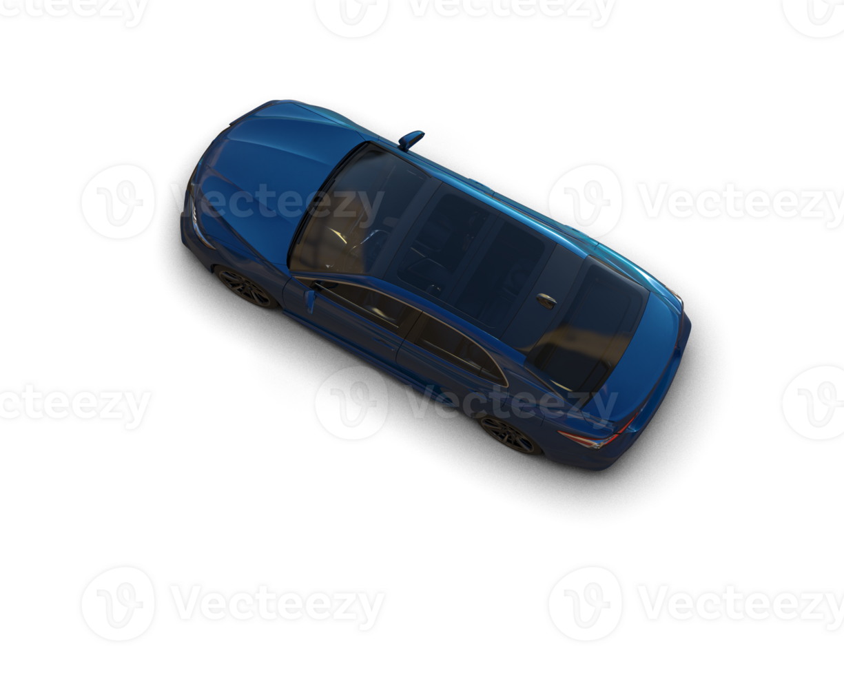 Modern car isolated on background. 3d rendering - illustration png