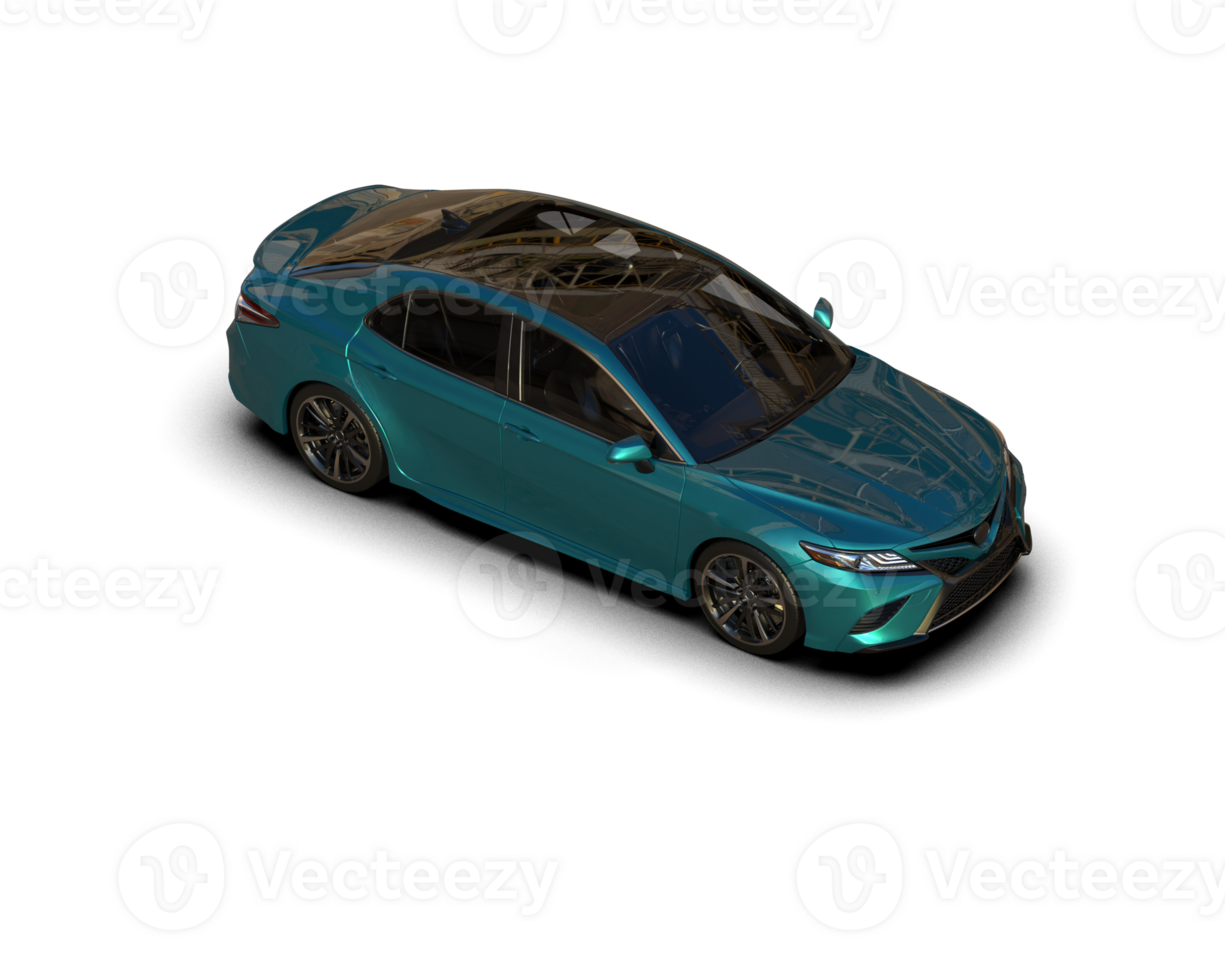 Modern car isolated on background. 3d rendering - illustration png
