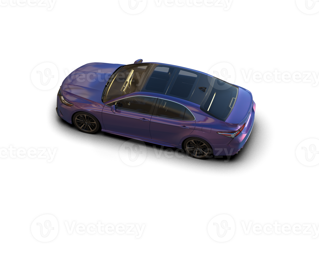 Modern car isolated on background. 3d rendering - illustration png